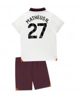 Manchester City Matheus Nunes #27 Venkovní dres pro děti 2023-24 Krátký Rukáv (+ trenýrky)